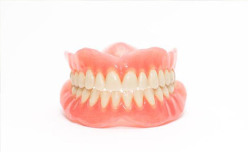 Set of complete dentures in Woodstock